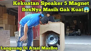 Memang Ampuh Speaker Ini‼️Cek Sound Speaker 5 Magnet Di Box Baru Masih Gak Kuat BoxNya😱