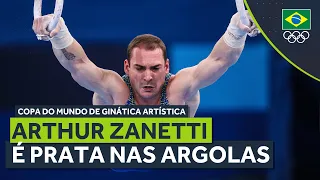 COPA DO MUNDO DE GINÁSTICA ARTÍSTICA OSIJEK 2023 - Arthur Zanetti é para nas argolas