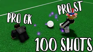 PRO GK VS PRO ST?! 100 SHOTS! Super Blox Soccer