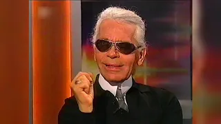 Karl Lagerfeld spricht u. a. über das Thema Tod (Kerner-Show vom 31.10.2003)