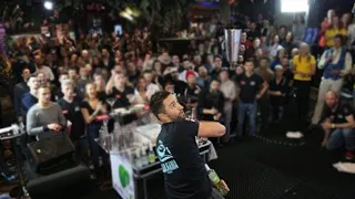 Самый лучший бармен мира Александр Штифанов выступает на OlyBet Flair Mania 2018