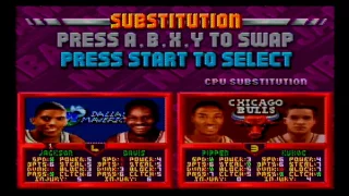 Super Nintendo: NBA Jam T.E. (1994) (Dallas Mavericks vs Chicago Bulls)