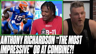 Anthony Richardson "The Most Impressive QB" Interview At 2023 Combine?! | Pat McAfee Reacts