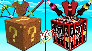 MINI GAME : COLA VS COOKIE LUCKY BLOCK BEDWARS ** THANH KIẾM HACKER KHIẾN NOOB TEAM KHIẾP SỢ