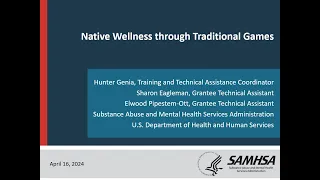 Native Wellness through Traditional Games