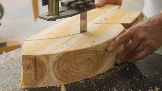Solid Woodworking Project With Great Technique And Skill / Amazingly Creative Monolithic Woodworking