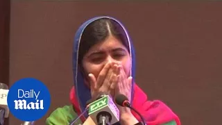 Malala in tears over emotional return back to Islamabad - Daily Mail