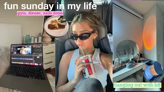 fun sunday in my life | gym, new nails, dinner reservations
