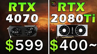 RTX 4070 vs RTX 2080 Ti | REAL Test in 15 Games | 1440p | Rasterization, RT, DLSS, Frame Generation