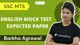 SSC MTS 2021 English Mock Test | Expected Paper | Unacademy | Barkha Agrawal