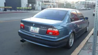 E39 bmw 530i straight piped with dinan muffler