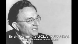 Fromm Speaking At UCLA, Psychologist And Philosopher Erich Fromm
