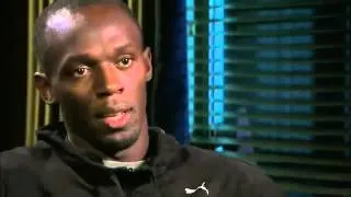 London 2012 - Usain Bolt talks about Yohan Blake and Yohan Blake talks about Usain Bolt