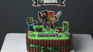 BOLO MINECRAFT (fácil e rápido de fazer) CHAY CAKES