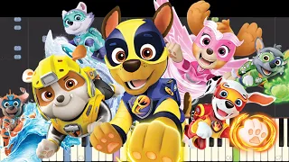 IMPOSSIBLE REMIX - Paw Patrol : Mighty Pups Theme Song - Piano Cover