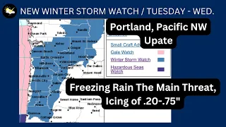Portland, Pacific Northwest New Winter Storm Watch Issued