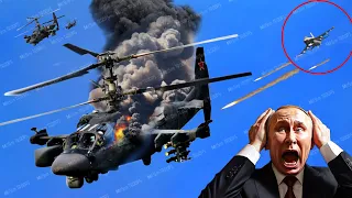 Horrifying Moment, 5 Russian KA-52 Helicopters Destroyed by US F-16