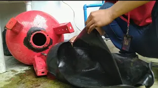 How to replace varem exploded bladder tank rubber 100 liters capacity