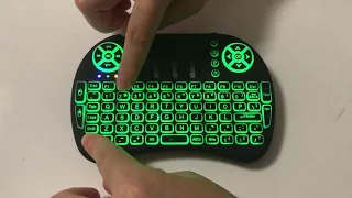 Mini i8 keyboard with 7 color backlit