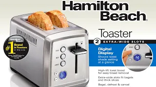 Hamilton Beach 2 Slice Toaster With Extra-Wide Slots | 2 Slice Toaster |  Toaster Review