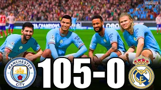 FIFA 23 | RONALDO, MESSI, MBAPPE, NEYMAR, ALL STARS | Manchester City 105-0 Real Madrid | UCL FINAL