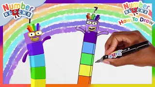 How to draw Numberblock Seven | Drawing Tutorial for Kids | @Numberblocks