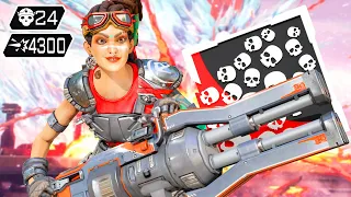 INCREDIBLE 24 KILLS & 4300 DMG WITH RAMPART IN INSANE GAME (Apex Legends Gameplay)