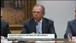 Comissão Especial da Reforma da Previdência - Ministro Paulo Guedes - 08/05/2019 - 14:41