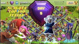 Scalata Top 100 Italia - DAY 5 - Clash Of Clans Lega Leggenda Gennaio 24 - Th16 attacchi