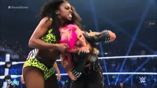 WWE Smackdown 04 23 15 Naomi vs Natalya