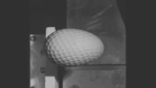 Golf ball compressed using high speed camera - slow motion