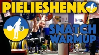 Sanya Pielieshenko (85) - Snatch Warmup + Competition Lifts @ 2017 Euros [4k]