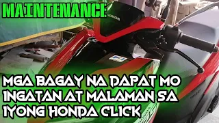 MGA DAPAT MO INGATAN AT MALAMAN SA HONDA CLICK PARA IWAS GASTOS STAY STOCK MAINTENANCE