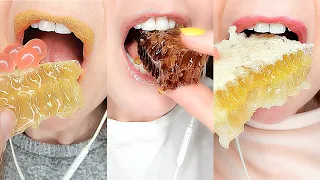 ASMR HONEYCOMB MOST ASKED FOR FOOD SATISFYING MOUTH EATING SOUNDS MUKBANG