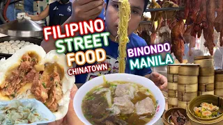 Filipino Street Food ROASTED DUCK ASADO, Beef Wanton, SIOMAI, Original SIOPAO in BINONDO MANILA