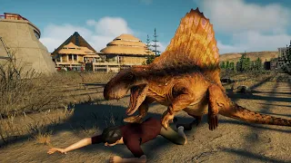 Dimetrodon sometimes hunts humans : Jurassic World Evolution 2