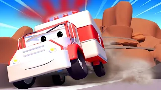 Эвакуатор Том - Гонки в горах - Автомобильный Город  🚗 детский мультфильм