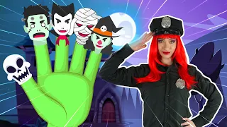 Monster Zombie Finger Family Collection | PoliceGirl and Zombies | Pikojam Kids Song