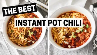 How to cook CHILI in the Instant Pot | Easy Instant Pot Chili Recipe