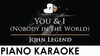 John Legend - You & I (Nobody in the World) - Piano Karaoke Instrumental Cover with Lyrics