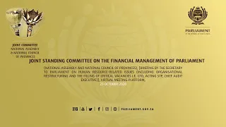 Joint Standing Committee on the Financial Management of Parliament, (NA and NCOP) 23 Oct 2020