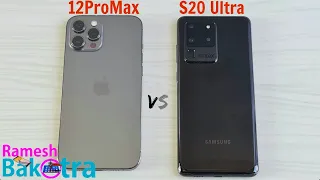 iPhone 12 Pro Max vs Samsung Galaxy S20 Ultra SpeedTest and Camera Comparison