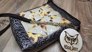 [DIY]✂️Новая техника ЛОСКУТНОГО шитья / сумка своими руками / patchwork, quilting