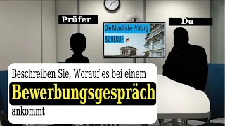 Mündliche Prüfung Teil 1 B2 Beruflich 6  Beschreiben Bewerbungsgespräch