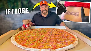 Eat Ireland's Biggest 33-Inch Pizza Challenge By Myself or Get a Tramp Stamp Tattoo??