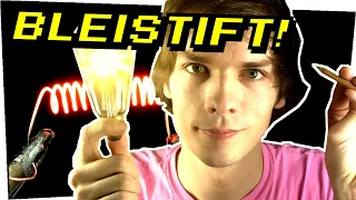 Warum du aus einem BLEISTIFT eine LAMPE BAUEN kannst! - Gefährliche Experimente #141