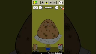 Pou is dirty we need to clean him