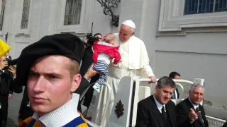 Audienz am Petersplatz bei Papst Franziskus