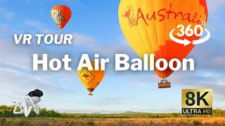 【360°VR】Hot Air Balloon / Cairns Australia - Virtual Nature Relaxation 8K Video