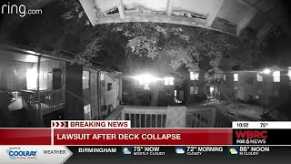 Lawsuit filed after apartment deck collapse